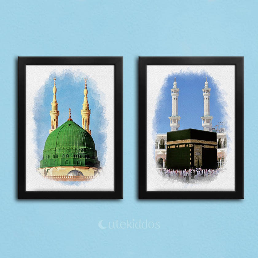 HIASAN DINDING Wall Hanging Poster Wall Decor Islamic Kaaba Mosque