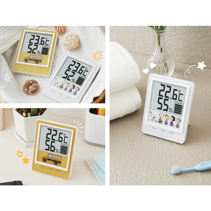Peanuts Snoopy thermometer Humidity meter digital / home room interior