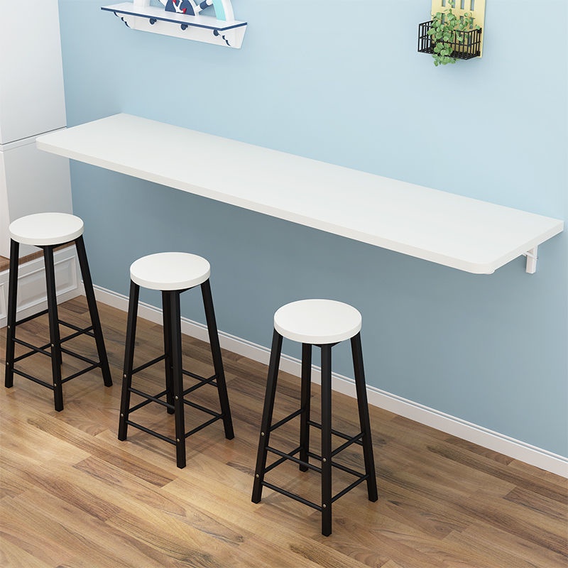 DAXINSI Wallmounted Bar Table Foldable Dining Table And Chairs