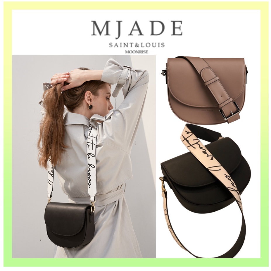Mjade achromatic halfmoon bag cross bag korea women bags crossbody bag