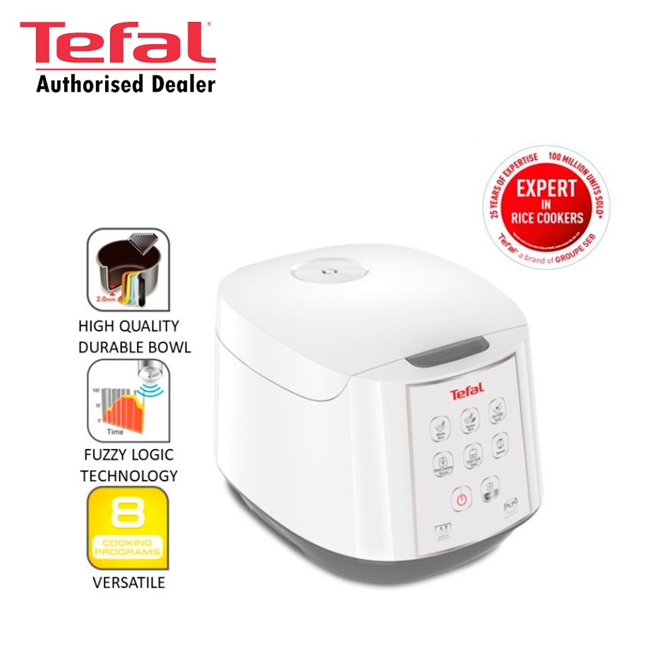Tefal 1.8L Easy Fuzzy Logics Spherical Rice Cooker RK7321 Shopee