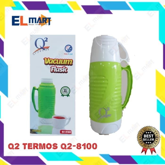 TERMOS Q2 1L Hot Cold Water Thermos Q2 8100/vacuum flask 1L Shopee