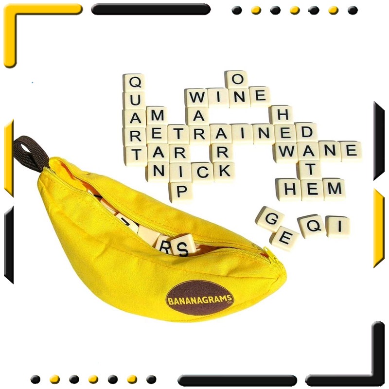 Bananagrams Crossword Game Alphabet Educational Game Scrabble Game