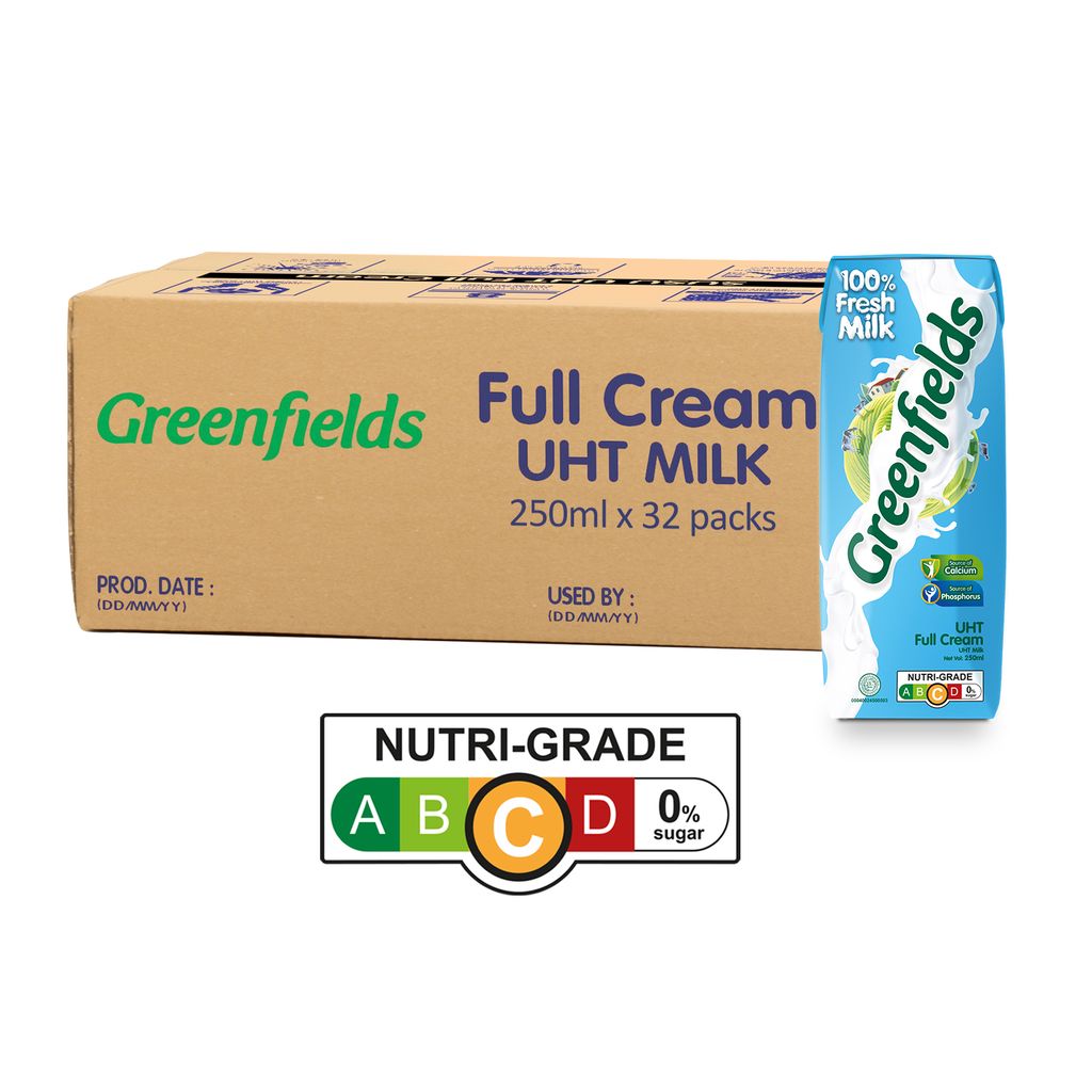 Greenfield UHT Full Cream Milk, 250ML X 32 Shopee Singapore
