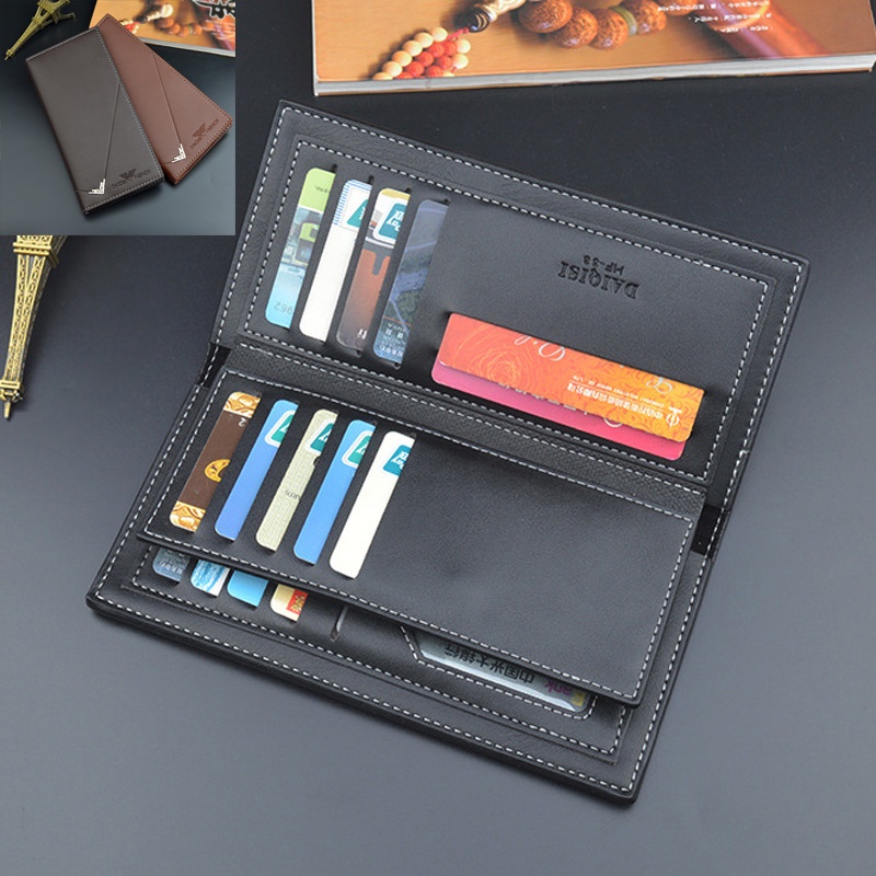 Mens Long Wallets,PU Leather Wallets,Credit Card Wallet Card Holder