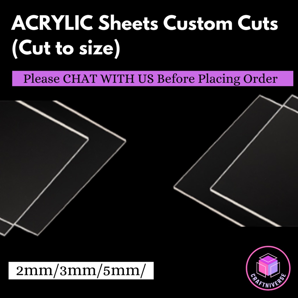 [SG SELLER] Acrylic Sheet Perspex Sheet Clear Acrylic Sheets