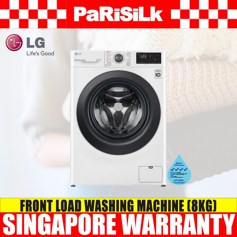 LG FV1208S5W Front Load Washing Machine (8kg) Shopee Singapore