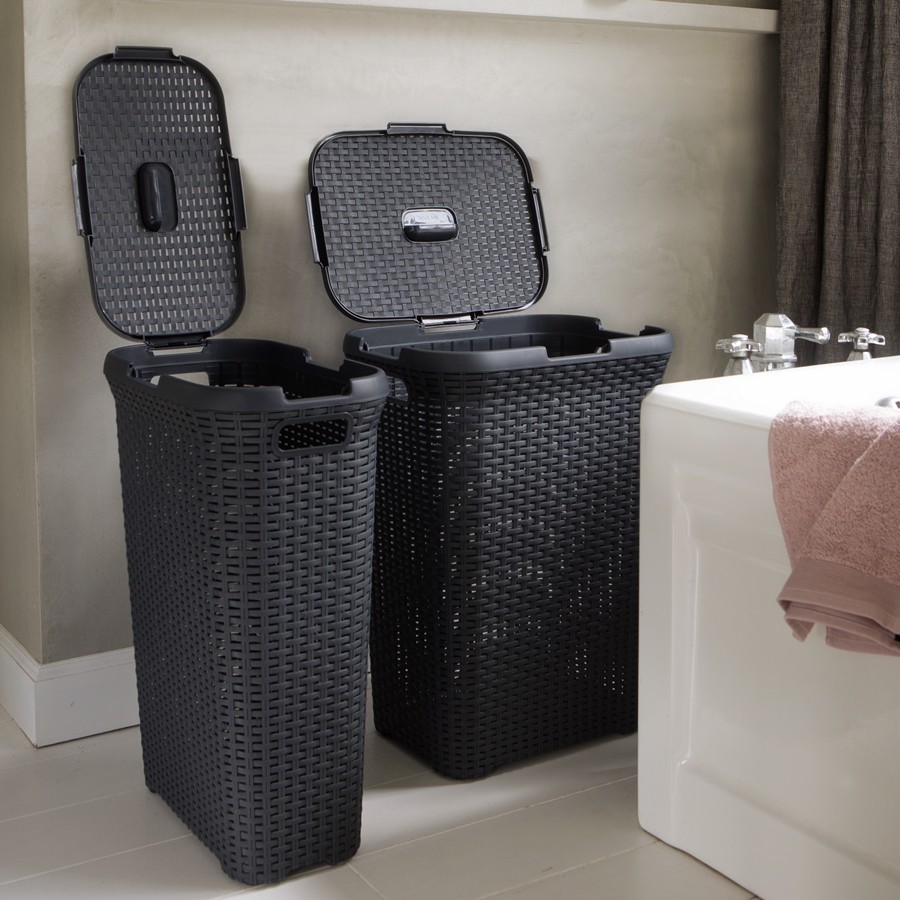 Curver Rattan Style Laundry Hamper 40L Shopee Singapore