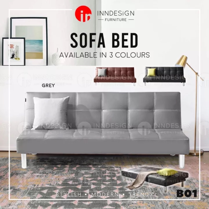 tbbsg homefurniture outlet Elvi PVC Sofa Bed / 3 Seaters Sofa (Free