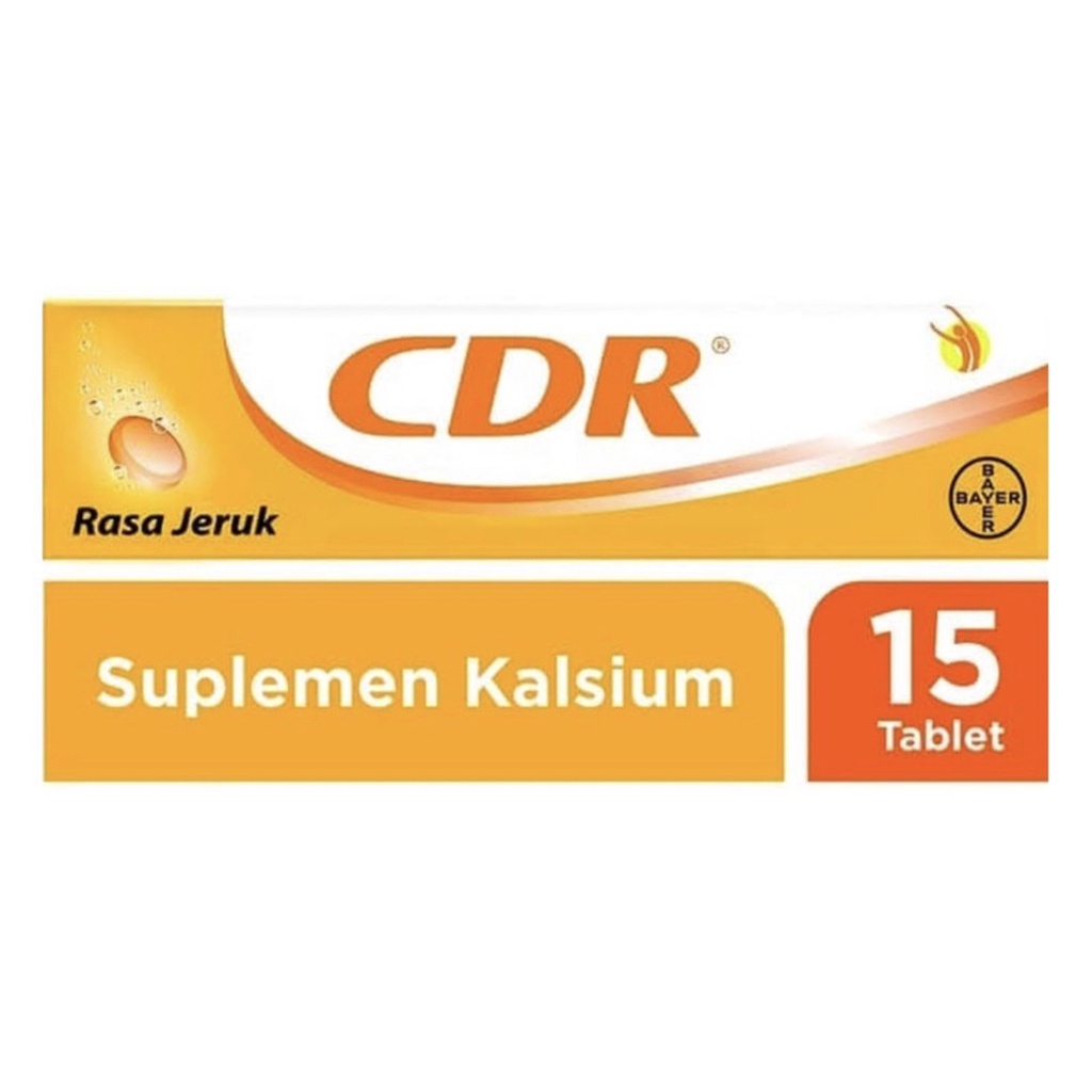 Cdr Effervescent Mandarin Orange Calcium Supplement 15 Tablets Shopee