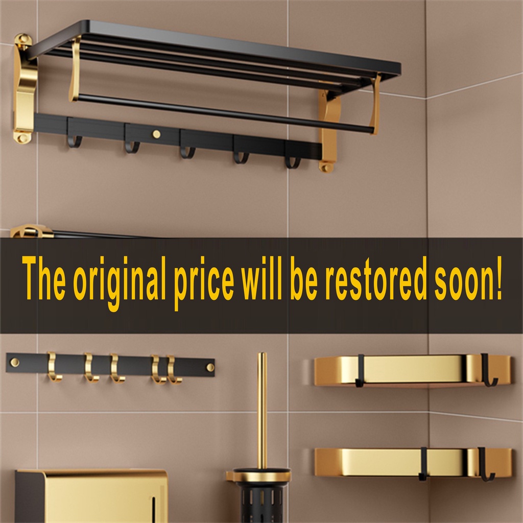 Bathroom glass shelf Corner Shelf Shower Organizer Punching Towel Rack