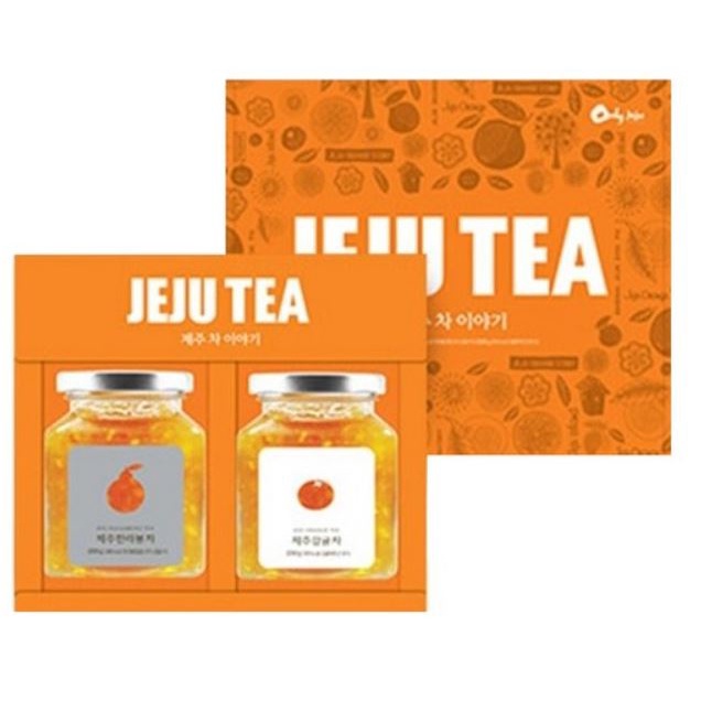 JEJU TEA, Jeju Orange 200g + Jeju Hallabong 200g Gift Set Shopee