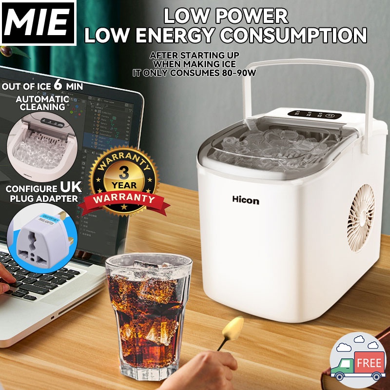 Ice Maker Hicon 15kg Make Ice Fast Household Intelligent Mini Full