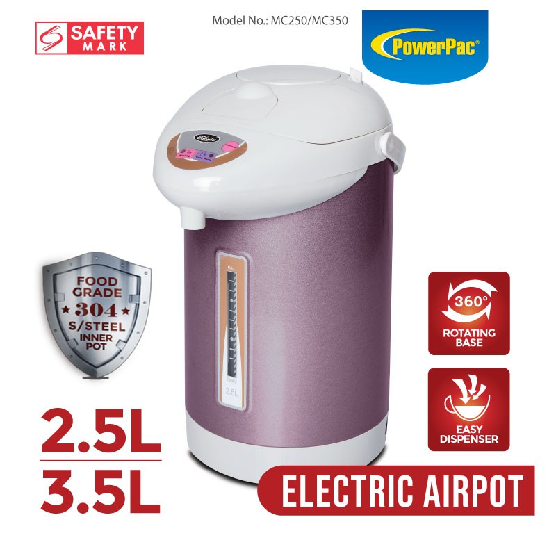 My Choice Electric Airpot 2.5L/3.5L with Stainless Steel (MC250/MC350
