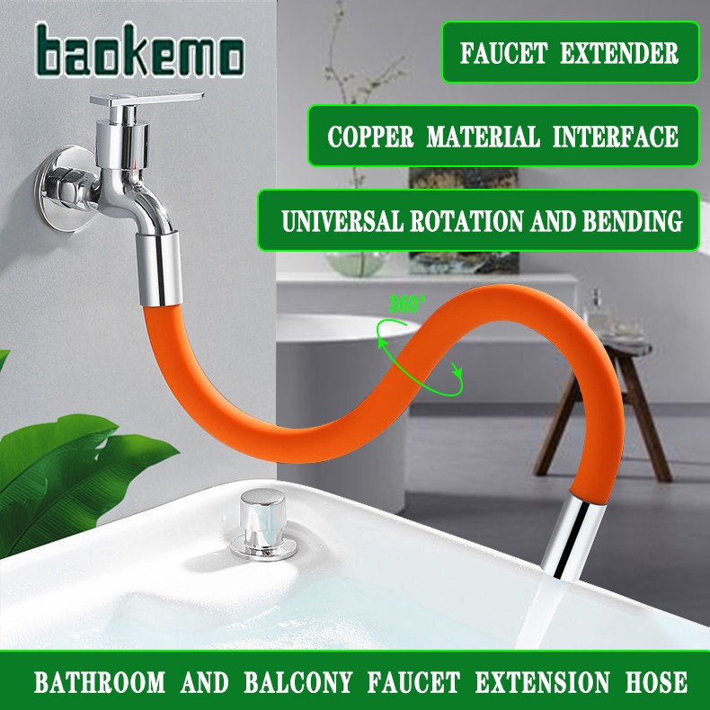 Faucet Extension Hose 360 Degrees Silicone hose Kitchen Shopee Singapore