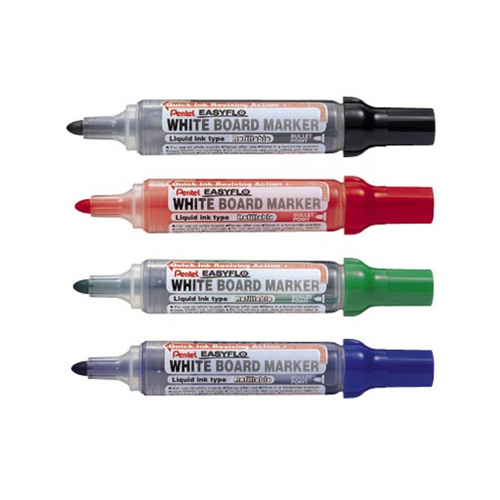 Pentel Easyflo Whiteboard Marker Refillable (Bullet Tip) Shopee Singapore