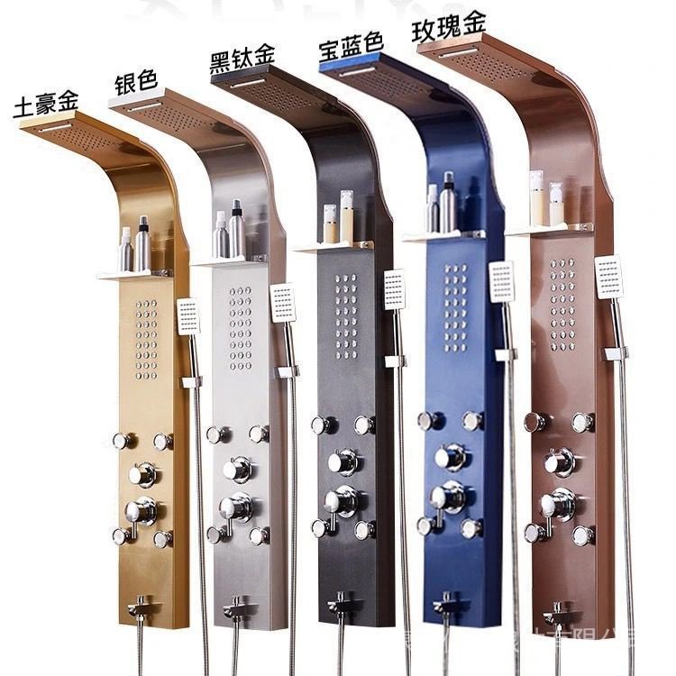 Stainless steel shower screen bathroom shower screen shower set