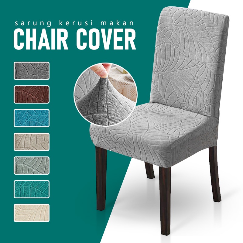 【All in Stock】Thick Waterproof Dining Chair Cover Elastic Dining Table