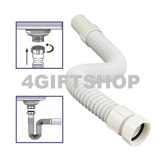 UPVC FLEXIBLE DRAINAGE HOSE OUTLET PIPE HOSE BASIN OR SINK (32MM / 40MM