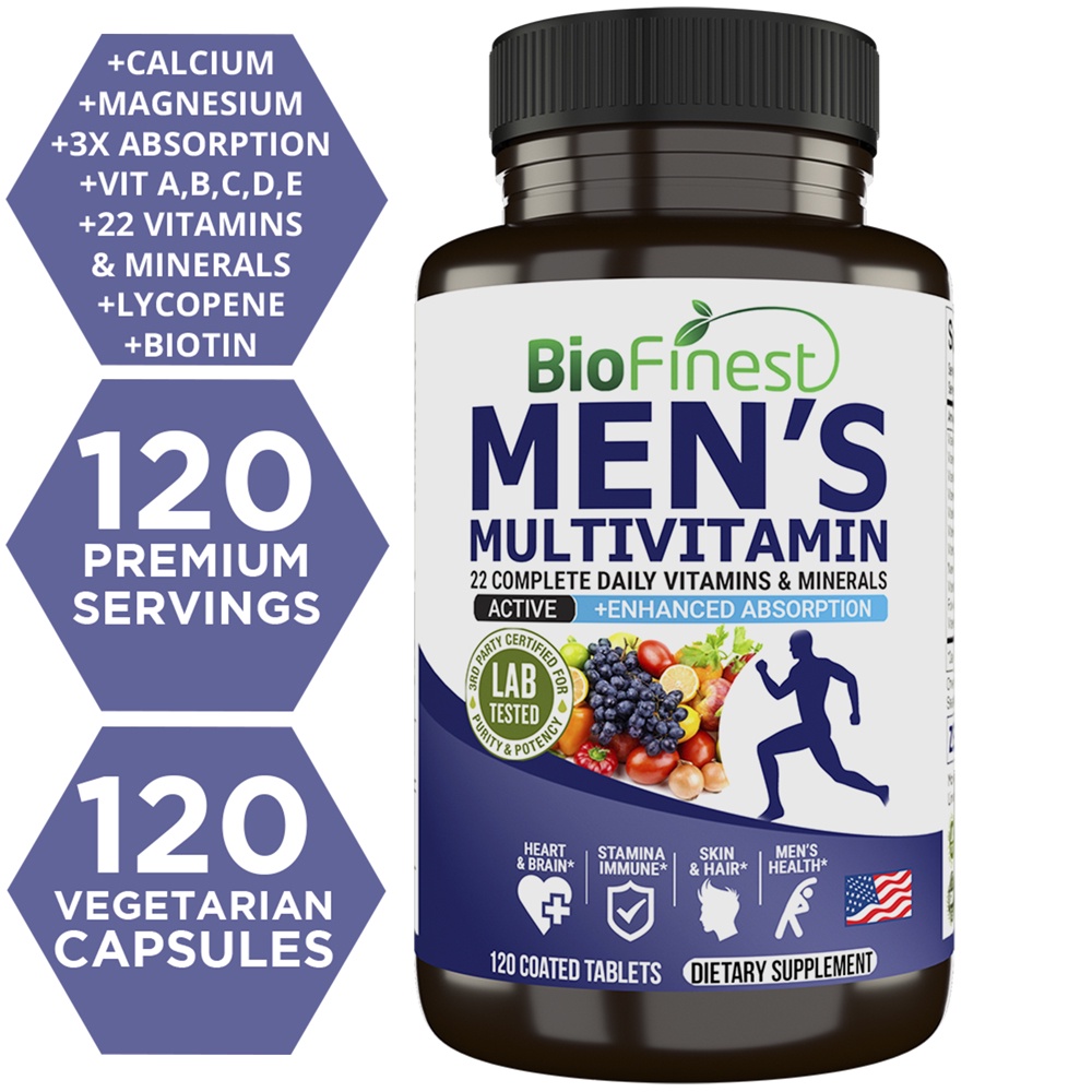 Biofinest Men’s Multivitamin Multimineral Supplement Vitamins A B C E D