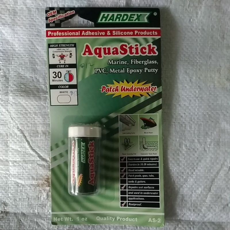 Aquastick pvc epoxy( for repair underwater application) Shopee Singapore