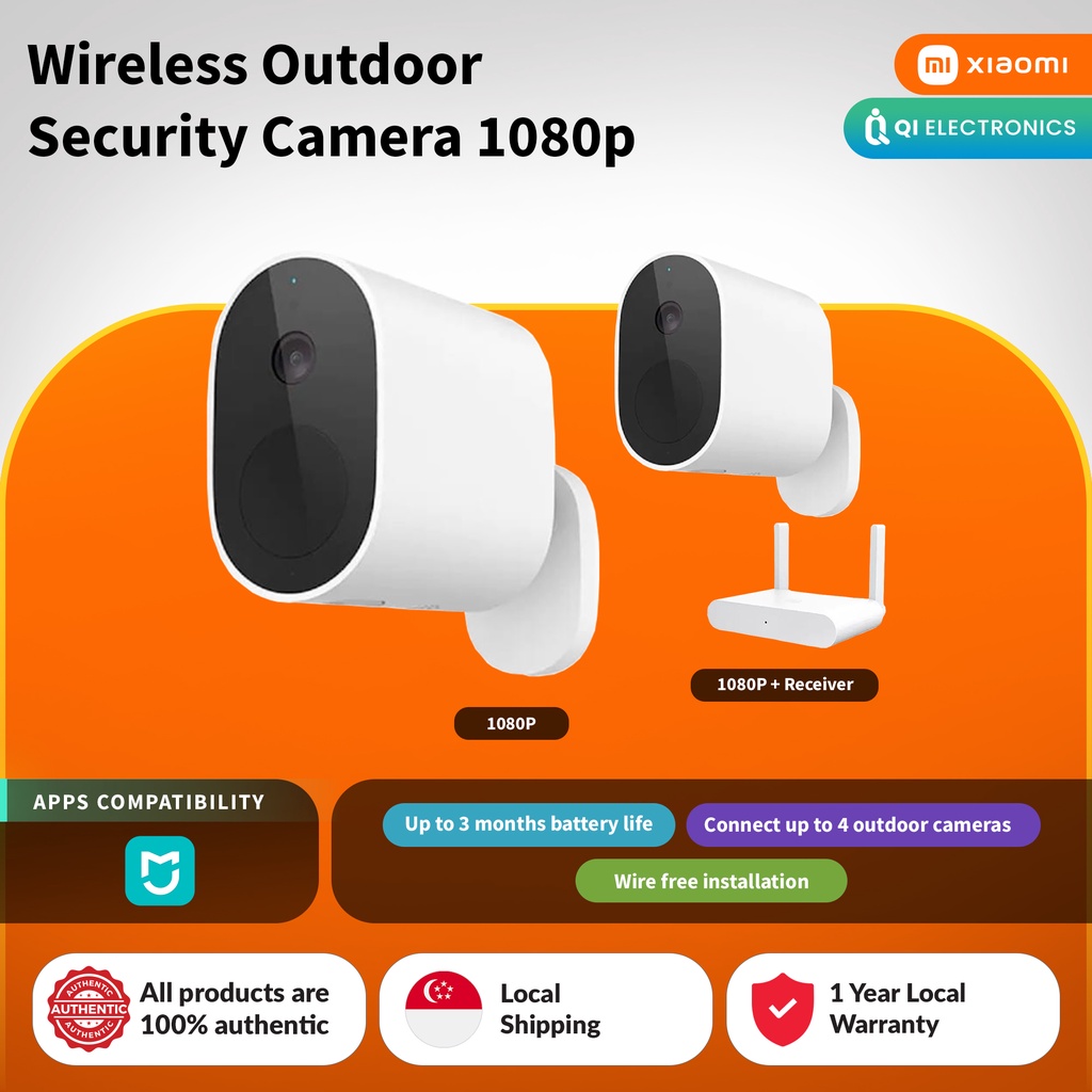 Xiaomi Mi Wireless Outdoor Security Camera 1080P Battery Operated