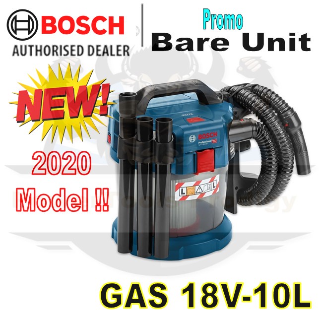 BOSCH GAS 18V10L CORDLESS WET AND DRY VACUUM CLEANER Shopee Singapore