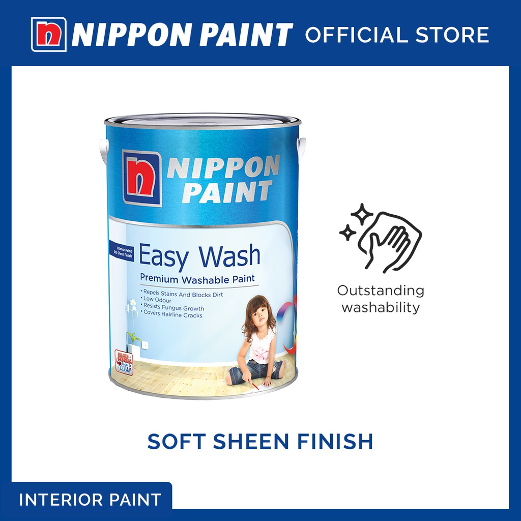 Nippon Paint Easy Wash Soft Sheen 1L/5L Shopee Singapore