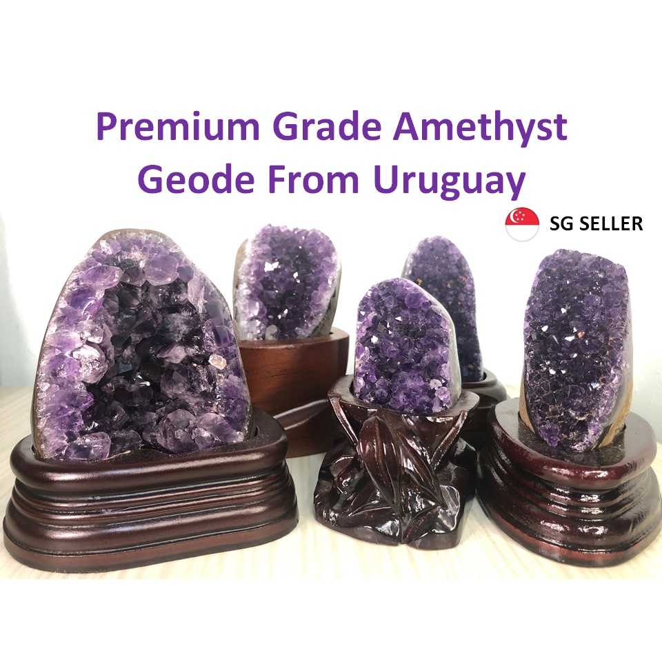 [SG Seller 🇸🇬] Amethyst Geode from Uruguay Medium Size Natural
