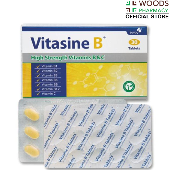 Vitasine B Vitamin C and B complex for nerve health and immunity