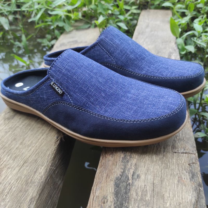 Men's Slippers Slip On Men's Casual Casual Rubber Flexible Suede