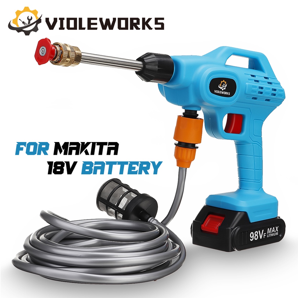 1800W 85Bar Electric Car Washer Cordless Water Jet High Pressure Car