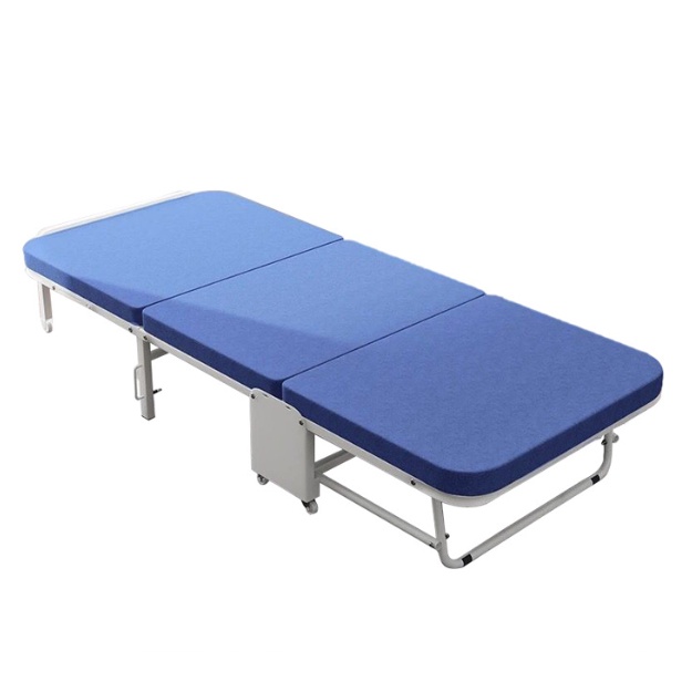 Foldable Bed Office Space Saving Folding Single Queen Size Mattress Portable Lying Hospital
