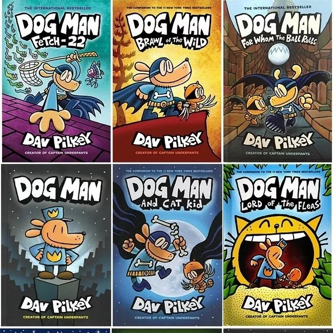Code742 dav pilkey dog man and cat kid / English Language Story Book