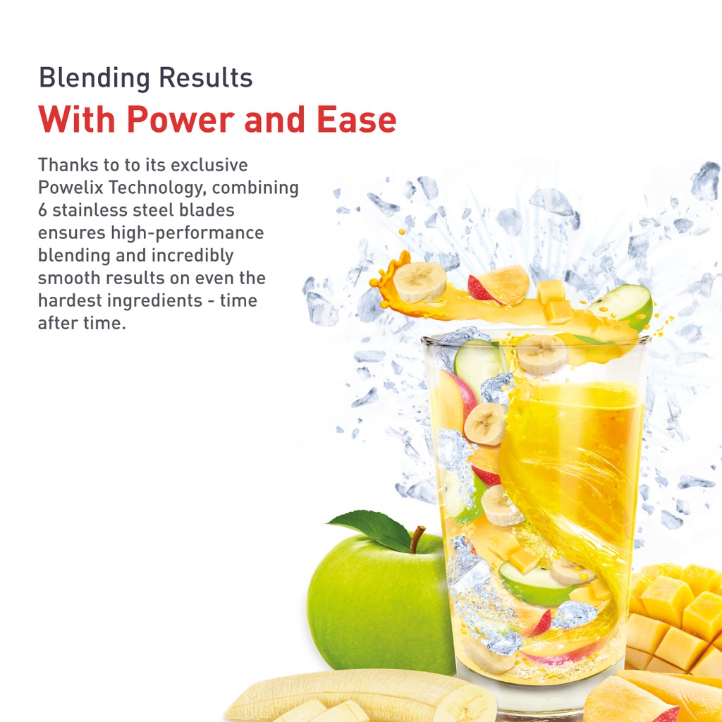 Tefal Blender Blendforce 2 (Red) BL4255, 600W, 2L, Air cooling system