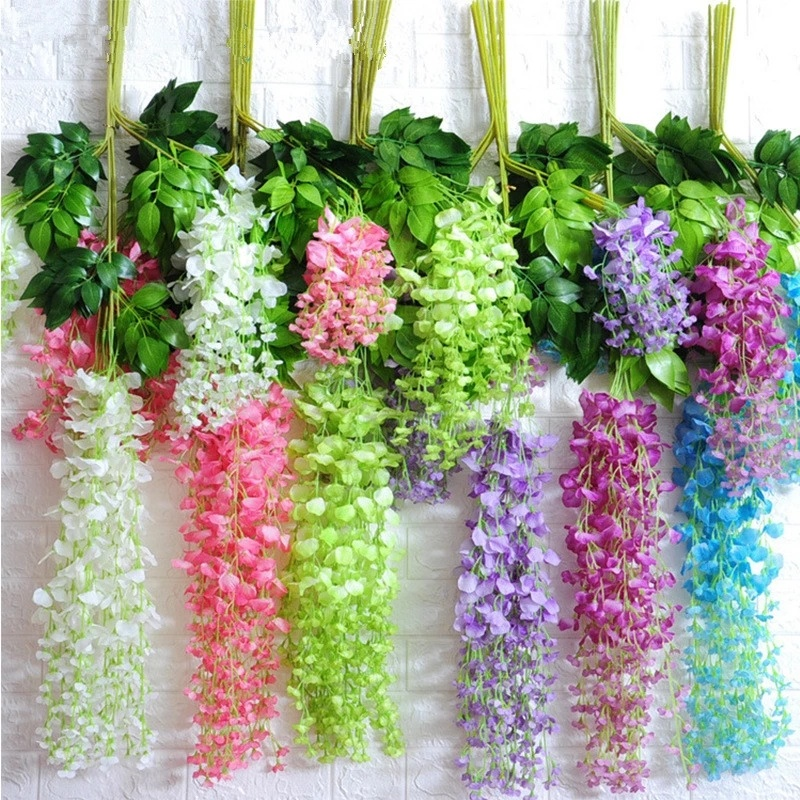 1 Branch Simulation Wisteria Flower/ Artificial Clove Flower Vines