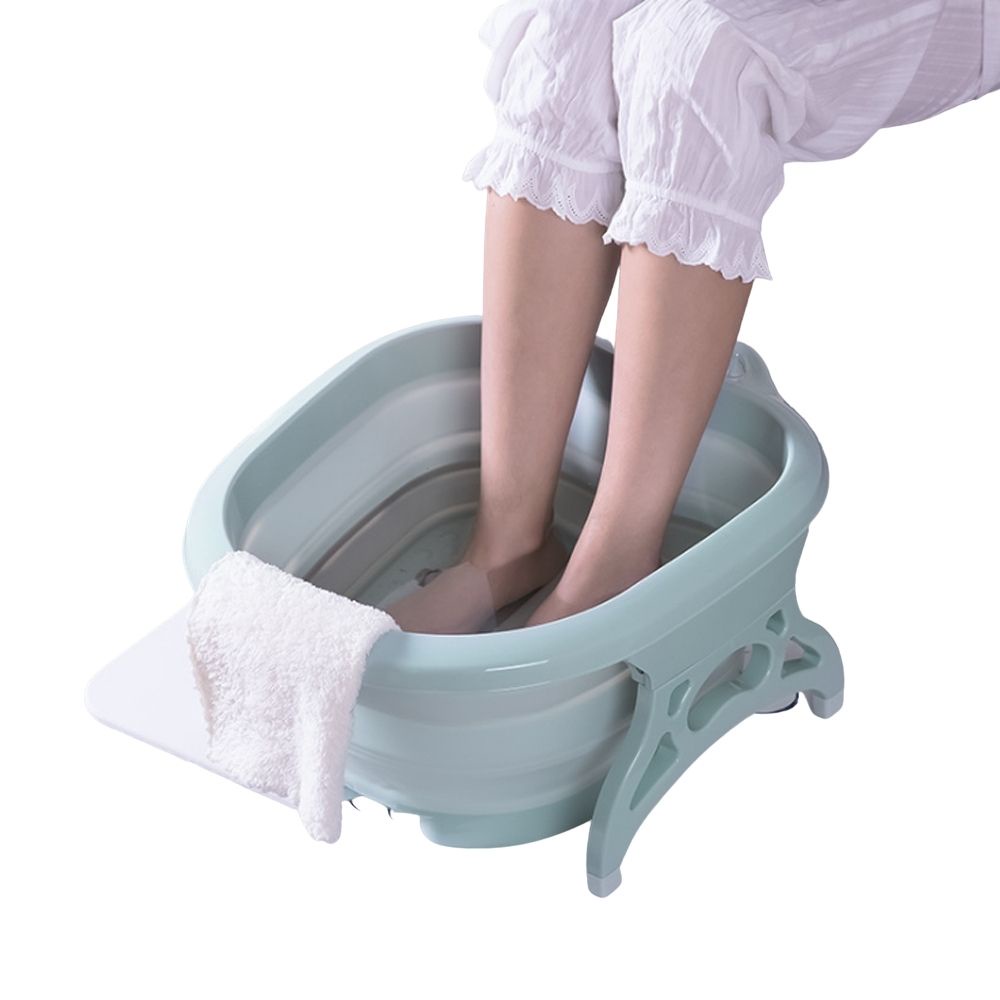 Collapsible Foot Tub Basin Folding Portable Foot Wash Tub Massage