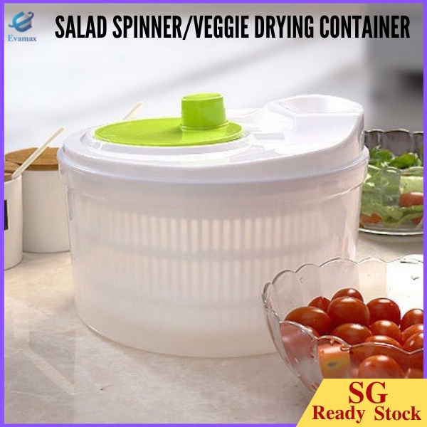 3L Salad Spinner Manual Vegetables Spinner Fruits and Vegetables Dryer