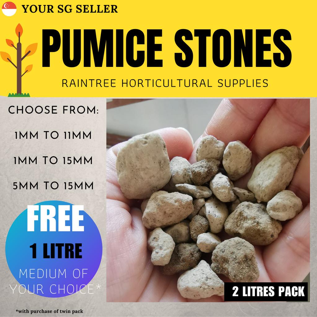 (CLEARANCE SALE)Pumice stones 1, 2 , 4 litres ,plants (1mm to 11mm ),(5 to 15 mm) SG SELLER
