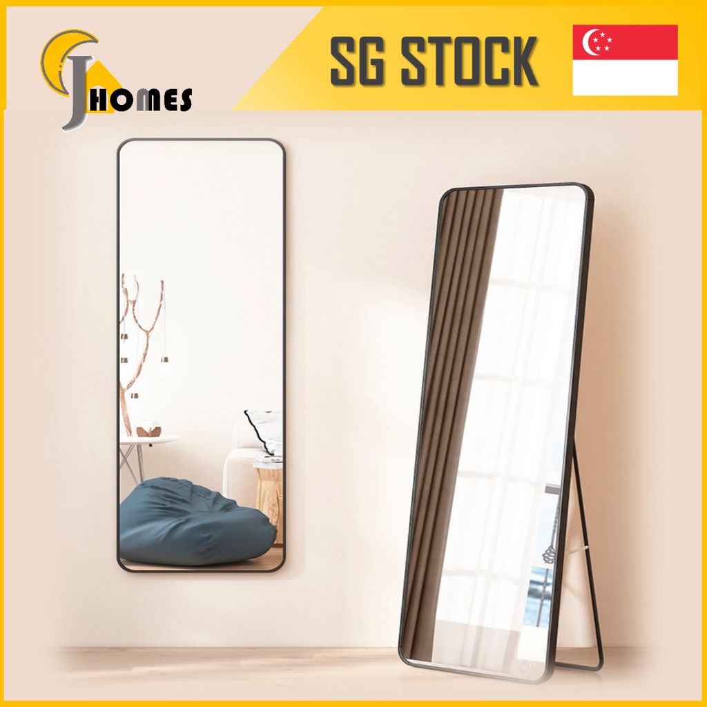 Round Corner Fulllength Mirror Standing Mirror Floor Body Long Mirror