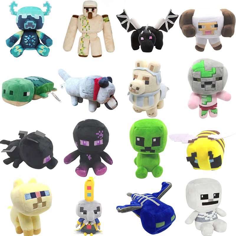 35cm new Minecraft Stuffed Animal Soft Plush ToyPixel Doll Children