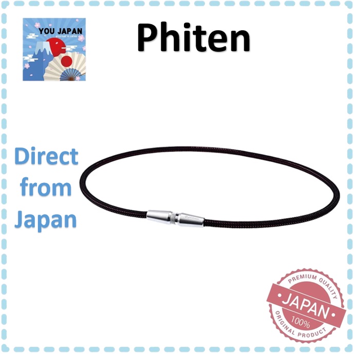Phiten Necklace RAKUWA Neck X50 AG Lauret Silver 50cm Aqua Gold x Aqua