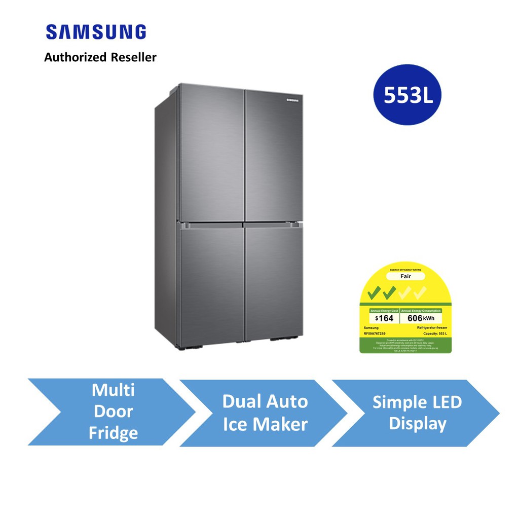 (NEW IN 2021) Samsung 553L Multi Door Fridge RF59A7672S9/SS with