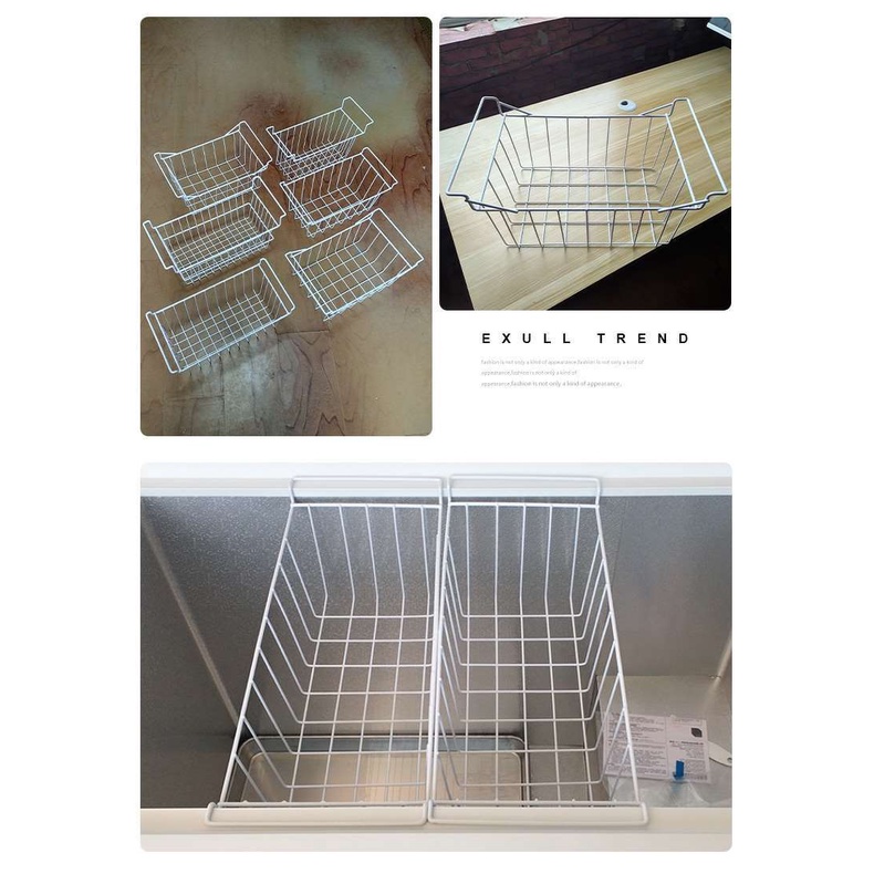 Freezer Internal Shelves Storage Kitchen Stainless Steel Basket