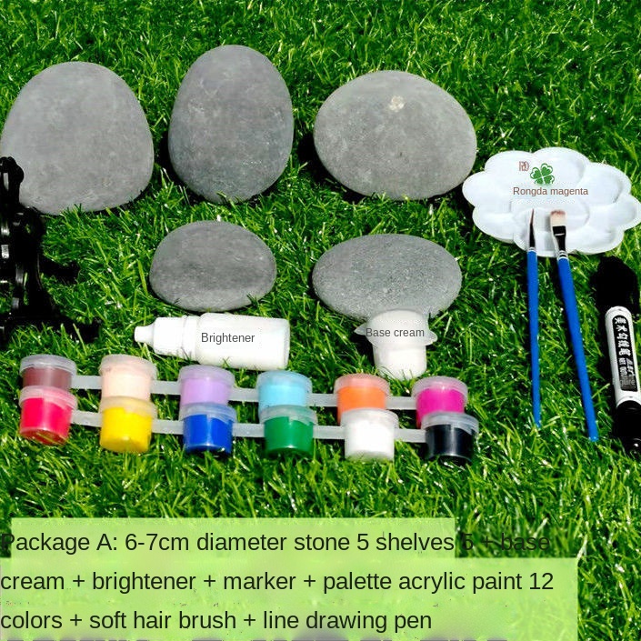 HandPainted Stone Painting Painted Stone Painting Painted Stone