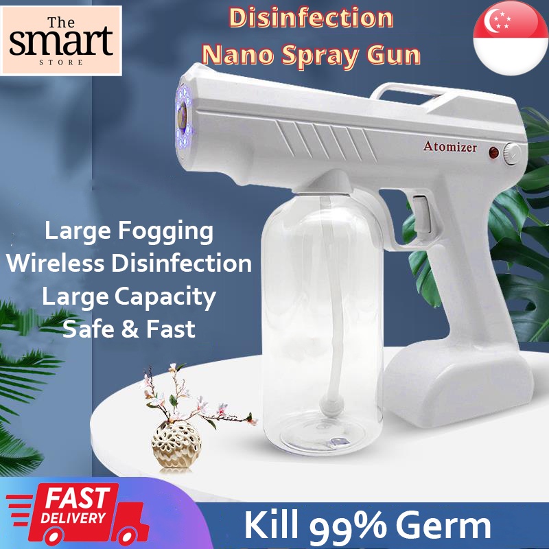 [SG SELLER] FAST DELIVERY Wireless Nano Disinfection Spray Gun Blue Ray Disinfectant Spray Gun