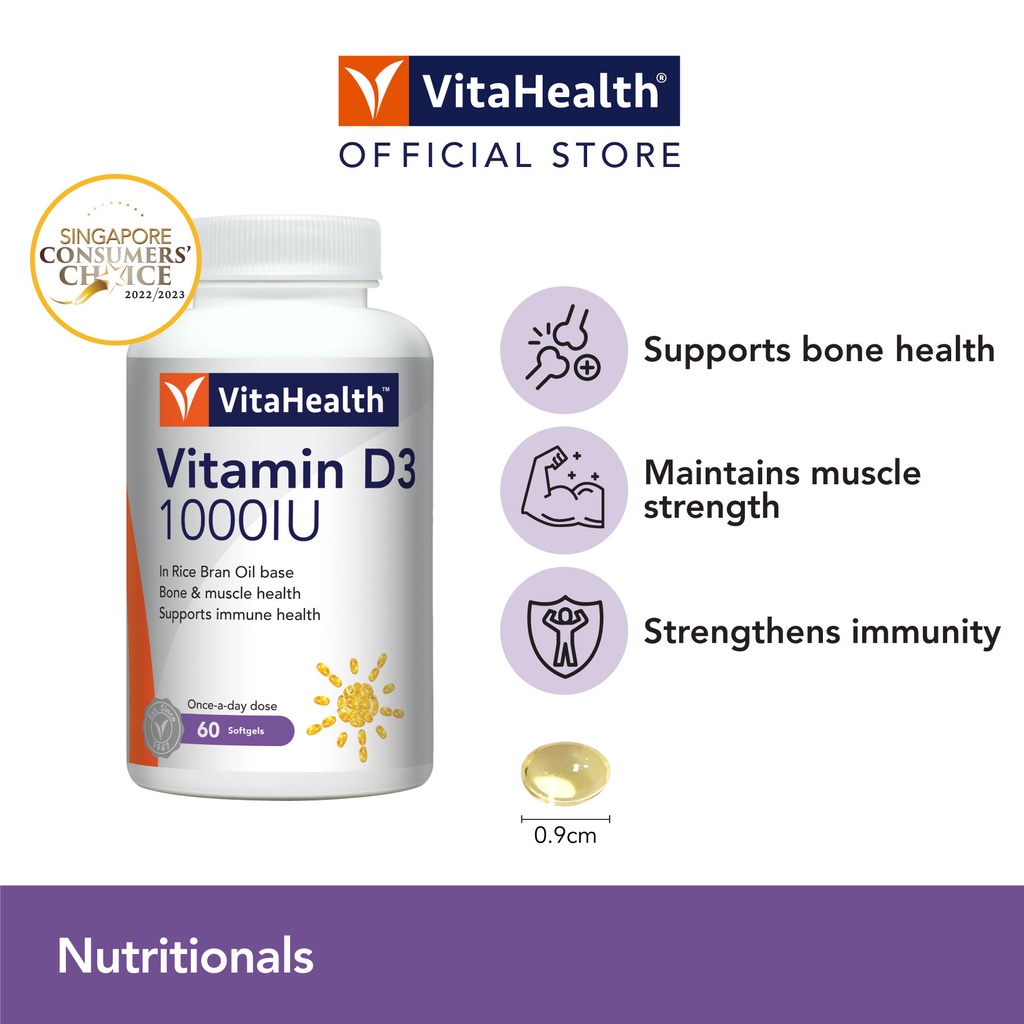 Vitamin D3 1000IU [EXP 082026/032025] Good absorption vitamin D