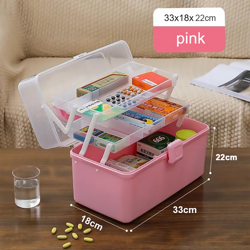 【SG Stock】Storage Box First Aid Box Tool Box Pill Case Storage Box