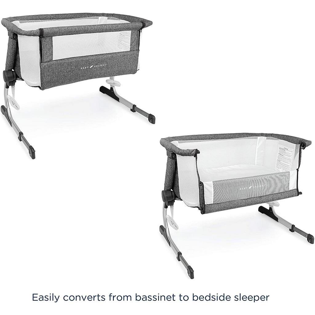 Baby Delight Beside Me Dreamer & Bedside Sleeper Charcoal