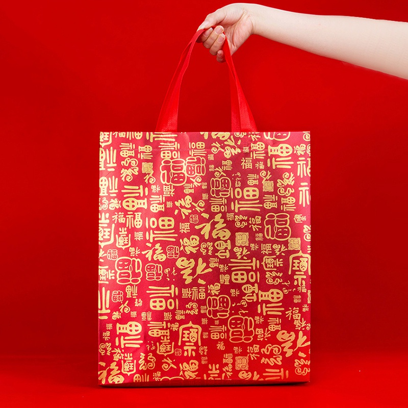 Chinese New Year 2023 CNY Gift Package Bag Spring Festival Fu Packaging